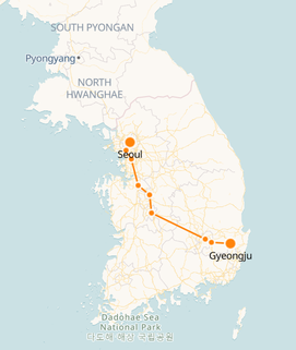 Gangneung to Seoul Train Route