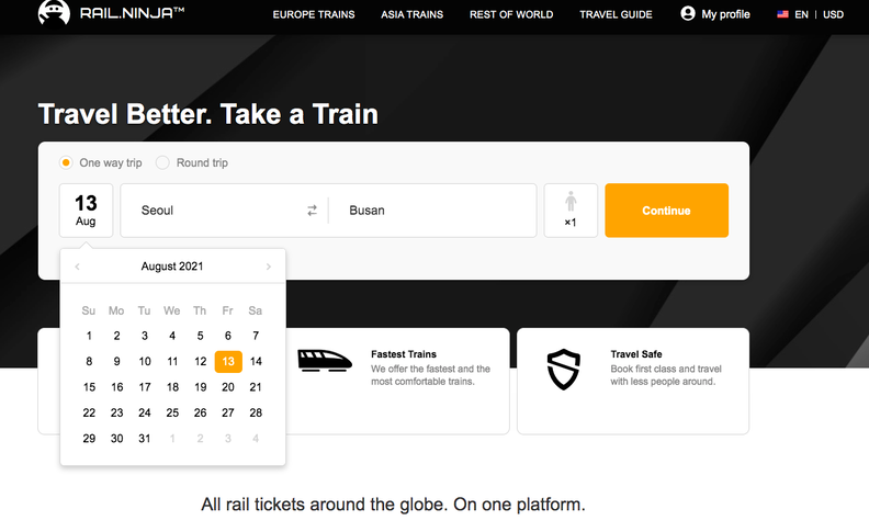 Rail Ninja: Review of the Booking Process